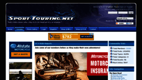 What Sport-touring.net website looked like in 2017 (6 years ago)