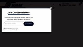 What Semak.com.au website looked like in 2017 (6 years ago)
