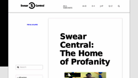 What Swearcentral.com website looked like in 2017 (6 years ago)