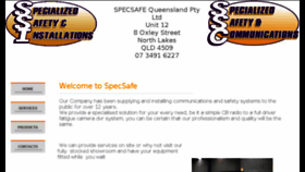 What Specsafe.com.au website looked like in 2017 (6 years ago)