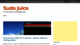What Sudo-juice.com website looked like in 2017 (6 years ago)