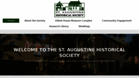 What Saintaugustinehistoricalsociety.org website looked like in 2017 (6 years ago)