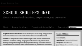What Schoolshooters.info website looked like in 2017 (6 years ago)