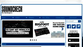 What Soundcheck.de website looked like in 2017 (6 years ago)