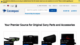 What Sony.encompass.com website looked like in 2017 (6 years ago)