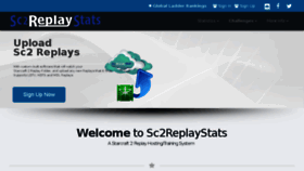 What Sc2replaystats.com website looked like in 2017 (6 years ago)