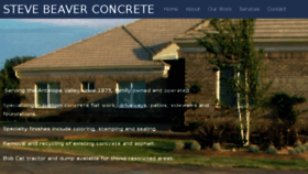 What Stevebeaverconcrete.com website looked like in 2017 (6 years ago)
