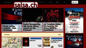 What Salsa.ch website looked like in 2017 (6 years ago)
