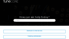 What Support.tunecore.com website looked like in 2017 (6 years ago)