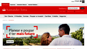 What Santander.pt website looked like in 2017 (6 years ago)