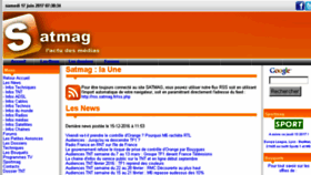What Satmag.fr website looked like in 2017 (6 years ago)