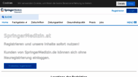What Springermedizin.at website looked like in 2017 (6 years ago)
