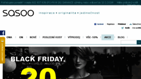 What Sasoo.cz website looked like in 2017 (6 years ago)