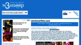 What Stackoverflow.com.w3snoop.com website looked like in 2017 (6 years ago)