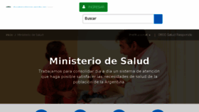 What Salud.gob.ar website looked like in 2017 (6 years ago)