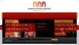What Soproniszinhaz.hu website looked like in 2017 (6 years ago)