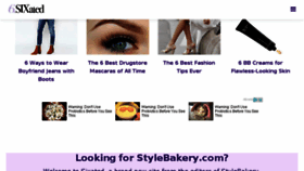 What Stylebakerybeauty.com website looked like in 2017 (6 years ago)