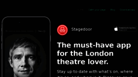 What Stagedoorapp.com website looked like in 2017 (6 years ago)