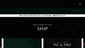 What Ship-exeter.co.uk website looked like in 2017 (7 years ago)