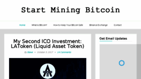 What Startminingbitcoin.com website looked like in 2017 (6 years ago)