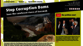 What Stop-corruption-dams.org website looked like in 2017 (6 years ago)