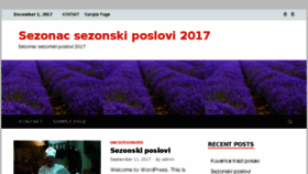 What Sezonac.info website looked like in 2017 (6 years ago)