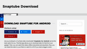 What Snaptubeandroid.com website looked like in 2017 (6 years ago)