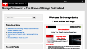 What Storageswiss.com website looked like in 2017 (6 years ago)