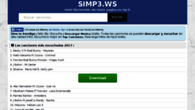 What Simp3.ws website looked like in 2017 (6 years ago)