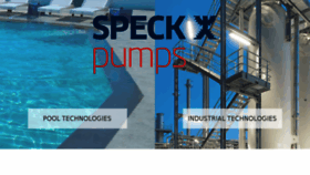 What Speck-pumps.com website looked like in 2017 (6 years ago)