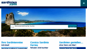 What Sardinien.com website looked like in 2017 (6 years ago)