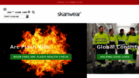 What Skanwear.com website looked like in 2017 (6 years ago)