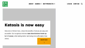 What Shop.perfectketo.com website looked like in 2017 (6 years ago)