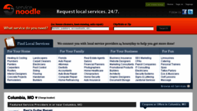 What Servicenoodle.com website looked like in 2017 (6 years ago)