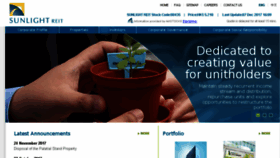 What Sunlightreit.com website looked like in 2017 (7 years ago)