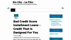 What Sincity-lefilm.com website looked like in 2017 (6 years ago)