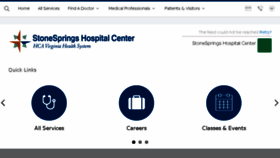 What Stonespringshospital.com website looked like in 2017 (6 years ago)