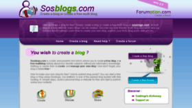What Sosblog.com website looked like in 2017 (6 years ago)