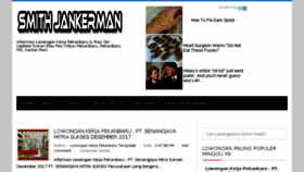 What Smithjankerman.id website looked like in 2017 (6 years ago)