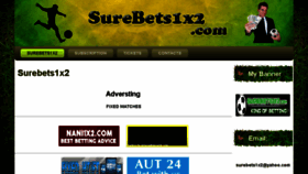 What Surebets1x2.com website looked like in 2017 (6 years ago)