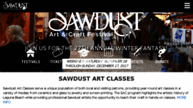 What Sawdustartfestival.org website looked like in 2017 (6 years ago)
