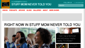 What Stuffmomnevertoldyou.com website looked like in 2017 (6 years ago)