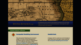 What Spatialecology.com website looked like in 2017 (6 years ago)