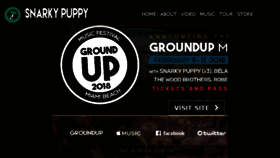 What Snarkypuppy.com website looked like in 2017 (6 years ago)