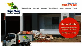What Supercheaprubbishremoval.com.au website looked like in 2017 (6 years ago)
