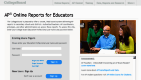 What Scores.collegeboard.org website looked like in 2017 (6 years ago)