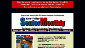 What Seniormonthly.net website looked like in 2017 (6 years ago)