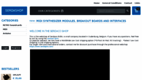 What Serdashop.com website looked like in 2017 (6 years ago)