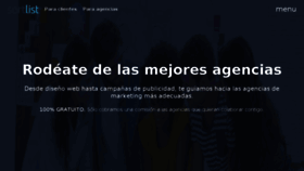 What Sortlist.es website looked like in 2017 (6 years ago)