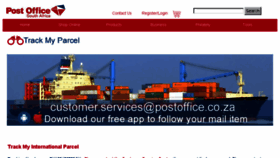 What Southafricanpostoffice.post website looked like in 2017 (6 years ago)